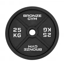 Диск олимпийский BRONZE GYM чугунный 25 кг