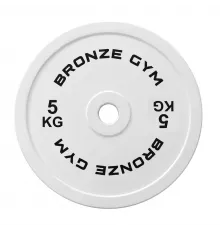 Диск олимпийский BRONZE GYM тяжелоатлетический серый 5 кг